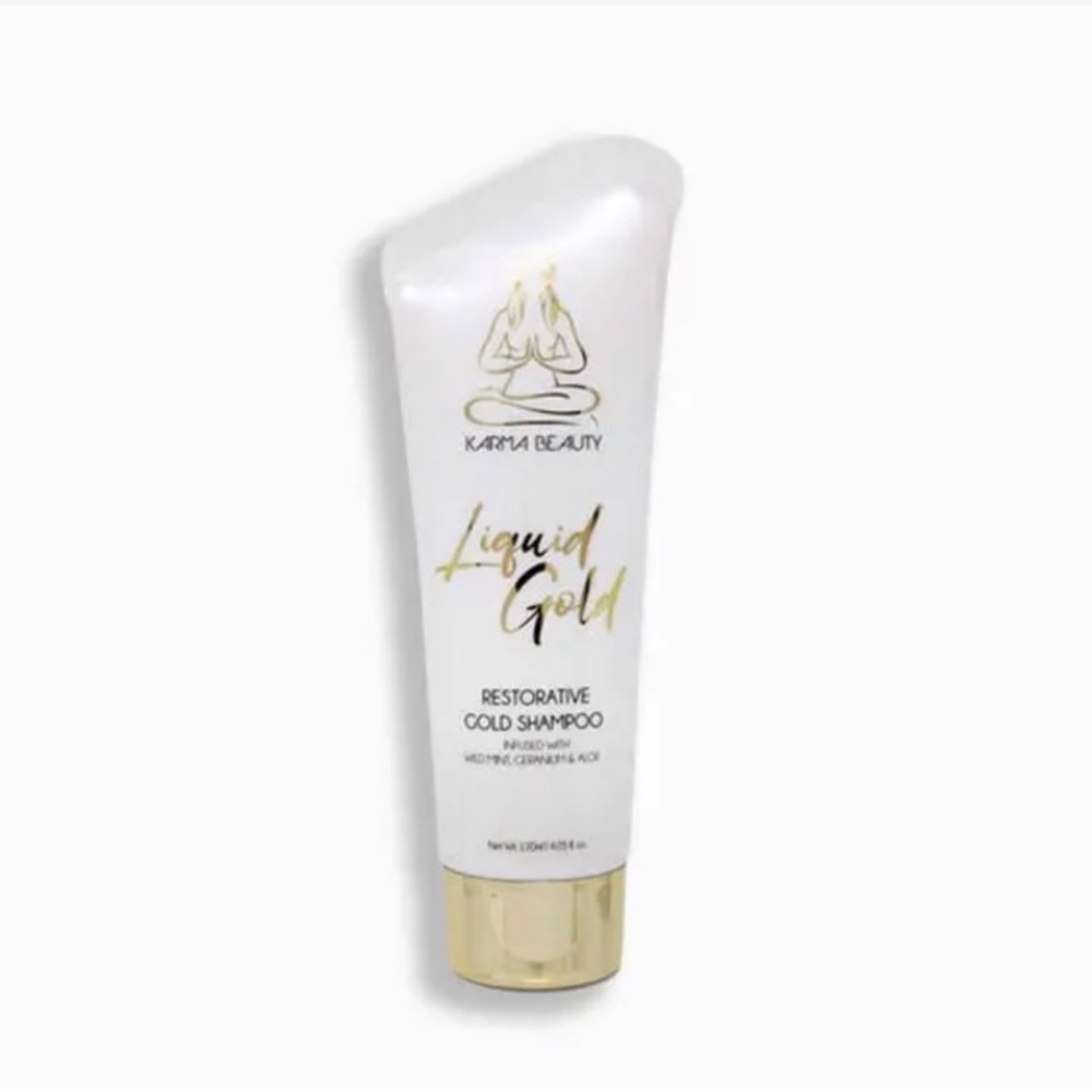 KARMA BEAUTY Restorative Liquid Gold Shampoo and Conditioner Set NEW - Picture 2 of 4